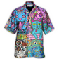 Hawaiian Shirt / Adults / S Hippie Cat Wonderful World - Hawaiian Shirt - Reefox