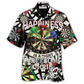 Hawaiian Shirt / Adults / S Darts Happiness Black And White Style - Hawaiian Shirt - Reefox