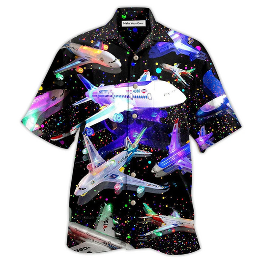 Hawaiian Shirt / Adults / S Airplane Fly To Dreams - Hawaiian Shirt - Reefox