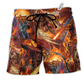 Beach Short / Adults / S Dragon Love Strong Life - Beach Short Reefox - Owls Matrix LTD