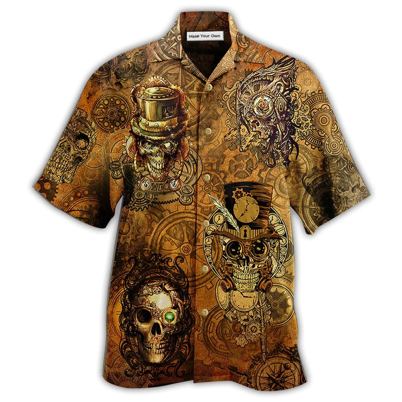 Hawaiian Shirt / Adults / S Skull Vintage Cool - Hawaiian Shirt - Reefox