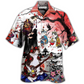 Hawaiian Shirt / Adults / S Cat Japanese Art Style - Hawaiian Shirt - Reefox
