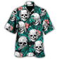 Hawaiian Shirt / Adults / S Skull Love Beautiful Life - Hawaiian Shirt - Reefox