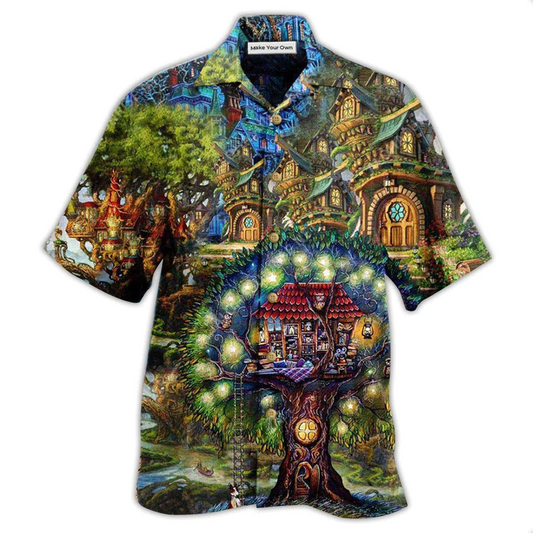 Hawaiian Shirt / Adults / S Hippie My Mysterious Dream Treehouse - Hawaiian Shirt - Reefox