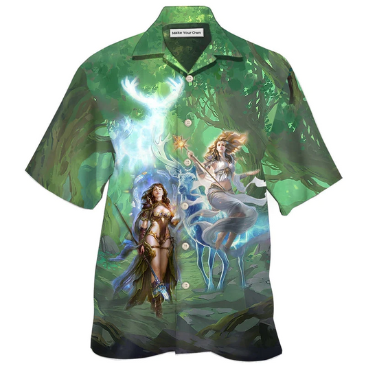 Hawaiian Shirt / Adults / S Magic Amazing I Believe In Magic With Green Style - Hawaiian Shirt - Reefox