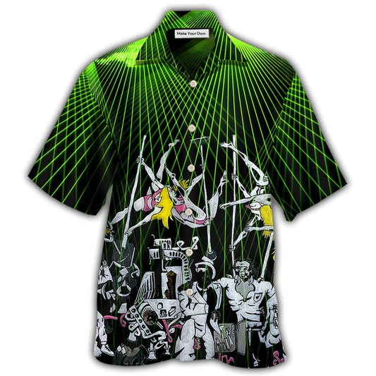 Hawaiian Shirt / Adults / S Bachelor Party In Club With Dancers - Hawaiian Shirt - Reefox