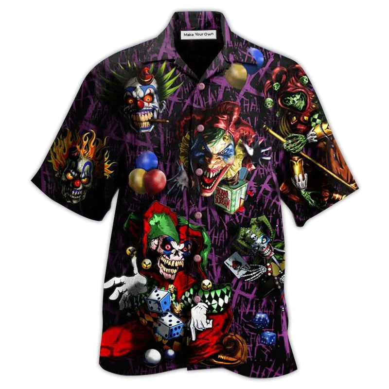 Hawaiian Shirt / Adults / S Clown Smile Style - Hawaiian Shirt - Reefox