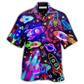 Hawaiian Shirt / Adults / S Rocket Galaxy Shoot For The Stars Glowing - Hawaiian Shirt - Reefox