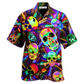 Hawaiian Shirt / Adults / S Skull Smile Happy And Fullcolor - Hawaiian Shirt - Reefox