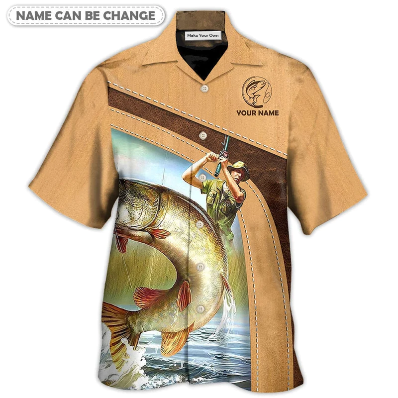 Hawaiian Shirt / Adults / S Fishing An Old Fisherman And The Best Catch Personalized - Hawaiian Shirt - Reefox