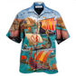 Hawaiian Shirt / Adults / S Sailing Viking Let War - Hawaiian Shirt - Reefox