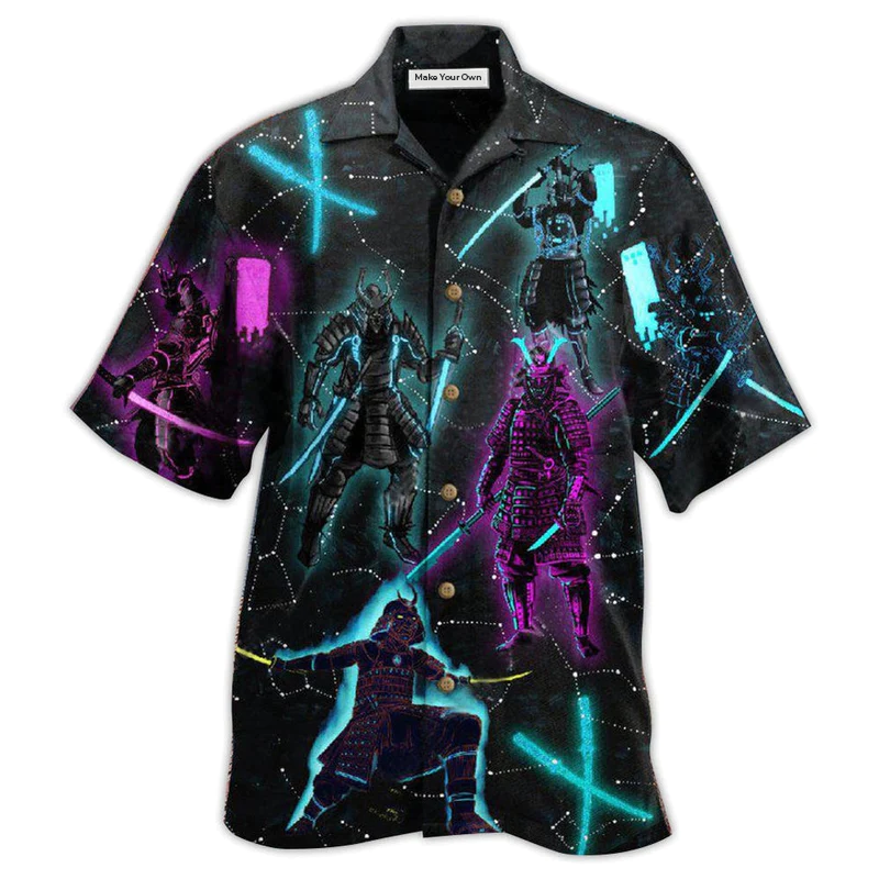 Hawaiian Shirt / Adults / S Samurai Wake From Death And Return To Life - Hawaiian Shirt - Reefox