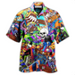 Hawaiian Shirt / Adults / S Skull Amazing Skateboarding - Hawaiian Shirt - Reefox
