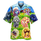 Hawaiian Shirt / Adults / S Poodle In The Beautiful Grass Field - Hawaiian Shirt - Reefox