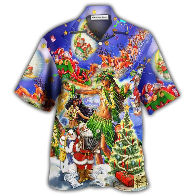 Hawaiian Shirt / Adults / S Hawaii The Aloha Merry Christmas - Hawaiian Shirt - Reefox
