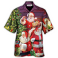 Hawaiian Shirt / Adults / S Christmas Funny Santa Claus Gift For Xmas So Happy - Hawaiian Shirt - Reefox