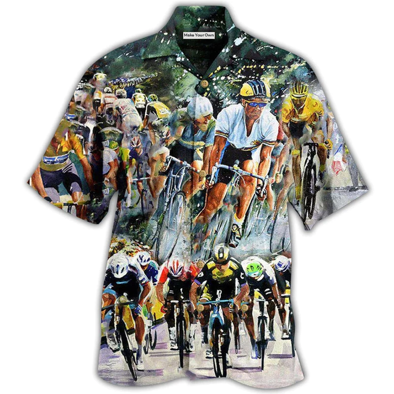 Hawaiian Shirt / Adults / S Bike Just Enjoy The Ride Road Bicycle Racing So Funny - Hawaiian Shirt - Reefox