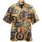 Hawaiian Shirt / Adults / S Motorcycle Vintage Style Ride And Live Today - Hawaiian Shirt - Reefox