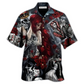 Hawaiian Shirt / Adults / S Skull Love Is Life - Hawaiian Shirt - Reefox