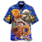 Hawaiian Shirt / Adults / S Dragon Christmas Enjoy The Night - Hawaiian Shirt - Reefox