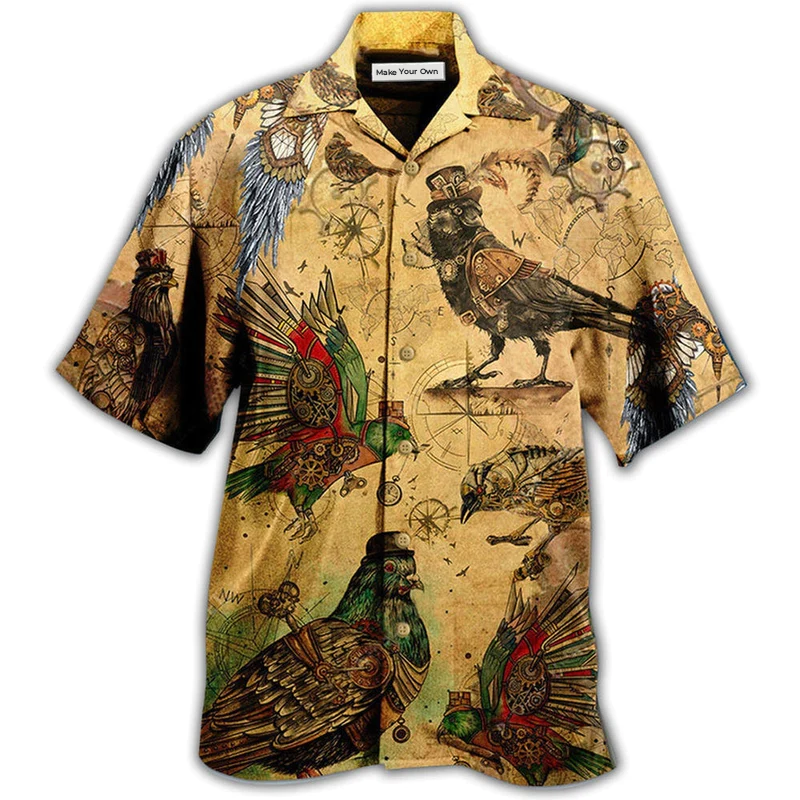Hawaiian Shirt / Adults / S Raven Just Aren't To Be Caged - Hawaiian Shirt - Reefox