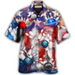 Hawaiian Shirt / Adults / S Bowling Independence Day - Hawaiian Shirt - Reefox