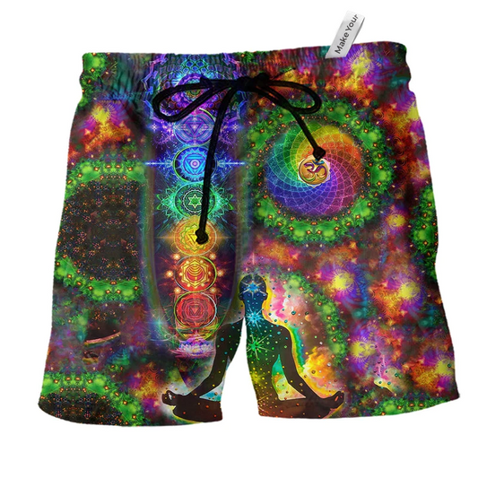 Beach Short / Adults / S Yoga Love Beautiful Life - Beach Short Reefox - Owls Matrix LTD