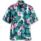 Aerobics Tropical Floral - Hawaiian Shirt - Reefox