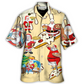 Hawaiian Shirt / Adults / S Christmas Santa Eating Pizza. It's Yummy - Hawaiian Shirt - Reefox