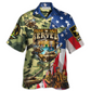 Hawaiian Shirt / Adults / S Veteran Colorful America Veteran War And Peace Proud To Have Veteran - Hawaiian Shirt - Reefox