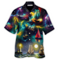 Sailing Travel In Space On An Old Sailing Ship - Hawaiian Shirt