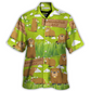 Groundhog Happy Day With Grass Flowers Garden - Hawaiian Shirt - Reefox