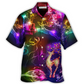 Hawaiian Shirt / Adults / S Christmas Reindeer Neon Light Bright - Hawaiian Shirt - Reefox