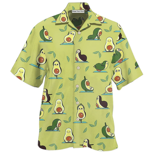 Hawaiian Shirt / Adults / S Avocado Plays With Happy Avocado So Cute - Hawaiian Shirt - Reefox