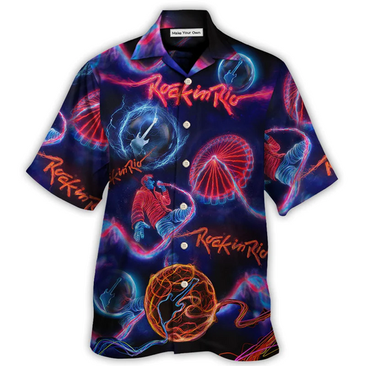 Rock In Rio Music Lover Amazing Style - Hawaiian Shirt - Reefox