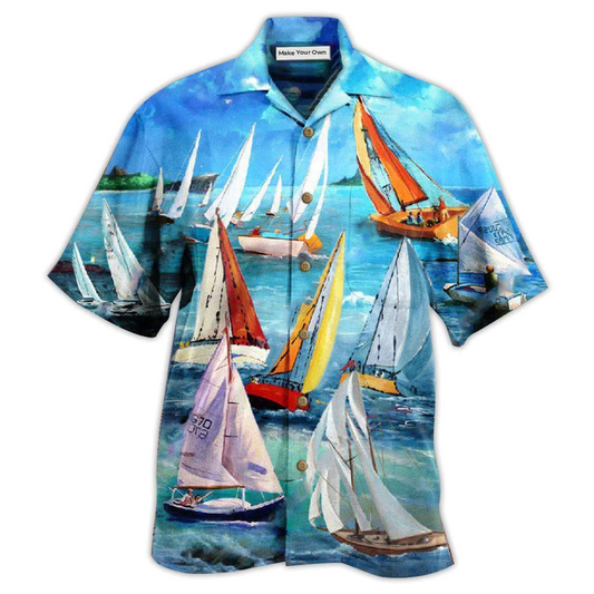 Hawaiian Shirt / Adults / S Sailing Raise The Sails To Catch The Wind - Hawaiian Shirt - Reefox