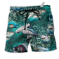 Beach Short / Adults / S Shark In A World Full Of Fish Be A Shark - Beach Short Reefox - Owls Matrix LTD