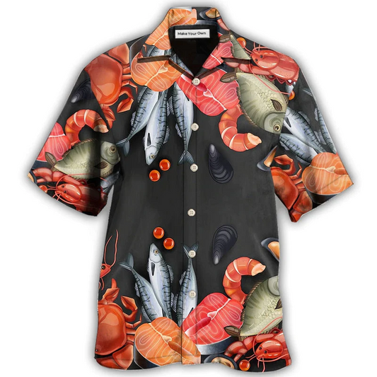 Hawaiian Shirt / Adults / S Food Seafood Lover - Hawaiian Shirt - Reefox