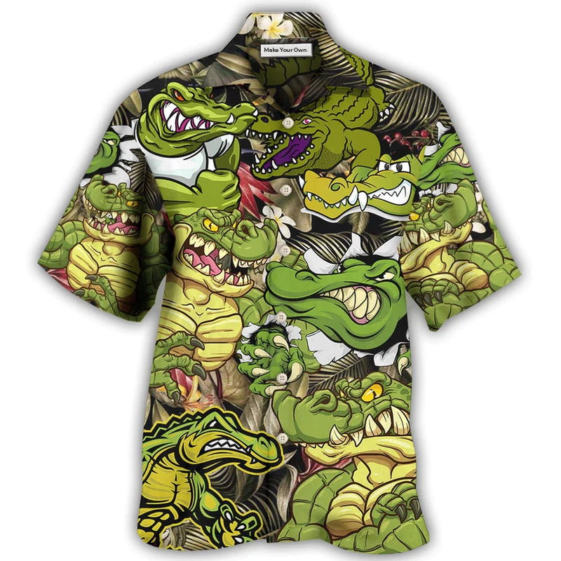 Crocodile Getting The Vibe - Hawaiian Shirt - Reefox