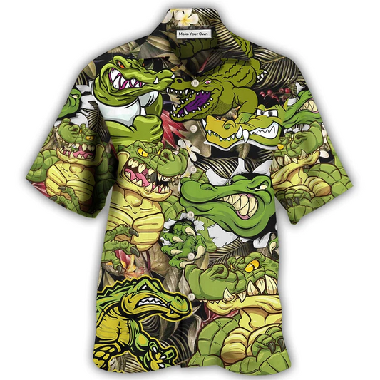 Crocodile Getting The Vibe - Hawaiian Shirt - Reefox