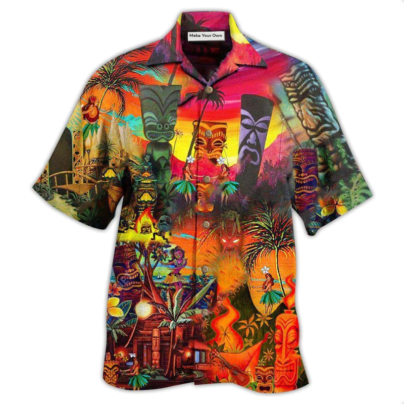 Hawaiian Shirt / Adults / S Tiki Hawaii Always Keeps Your Heart - Hawaiian Shirt - Reefox