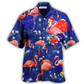 Hawaiian Shirt / Adults / S Flamingo Fantastic Love Life - Hawaiian Shirt - Reefox