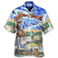 Hawaiian Shirt / Adults / S Lighthouse Christmas Santa Be A Lighthouse - Hawaiian Shirt - Reefox