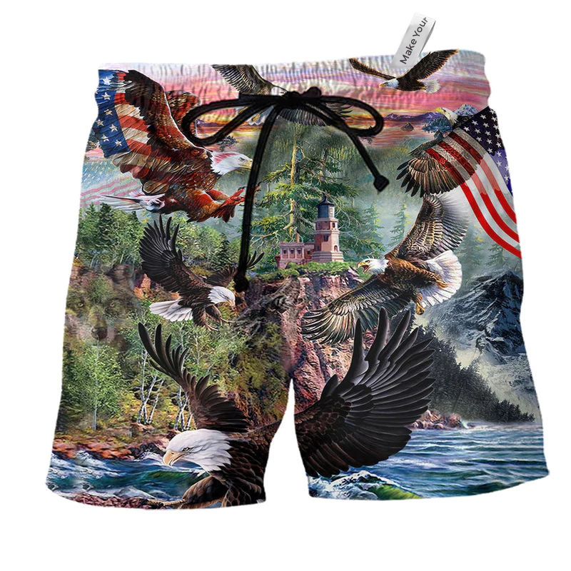 Eagle Spirit Of America - Beach Short Reefox - Owls Matrix LTD