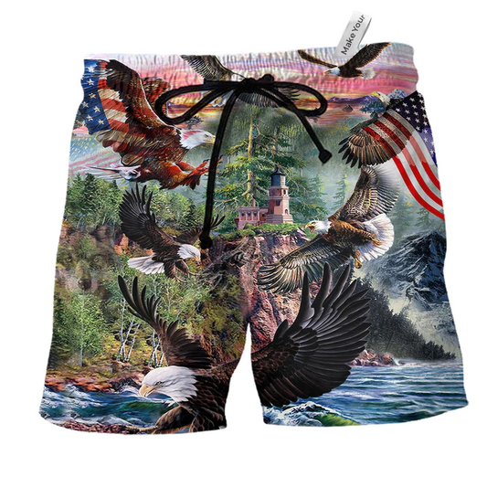 Eagle Spirit Of America - Beach Short Reefox - Owls Matrix LTD
