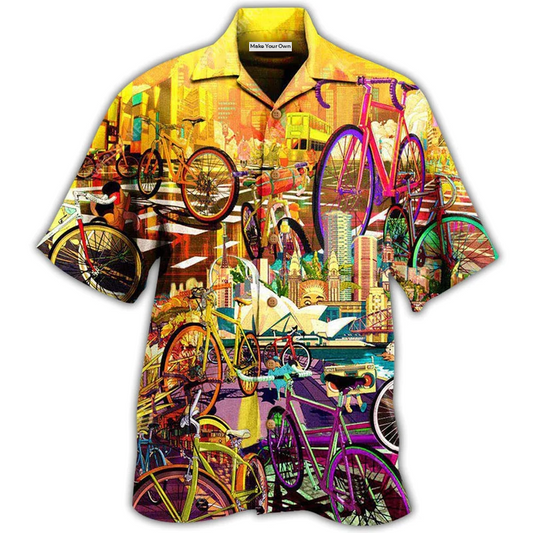 Hawaiian Shirt / Adults / S Bike Can Take Me Anywhere - Hawaiian Shirt - Reefox