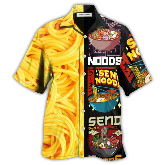 Hawaiian Shirt / Adults / S Food Noodles Send Noods - Hawaiian Shirt - Reefox