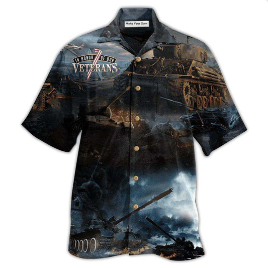 Hawaiian Shirt / Adults / S Veteran The Tanker Are Heroes - Hawaiian Shirt - Reefox