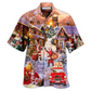 Hawaiian Shirt / Adults / S Christmas Santa Is Delivering Love Christmas Street - Hawaiian Shirt - Reefox