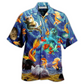 Hawaiian Shirt / Adults / S Cat Dream About Playing With Big Gold Fish - Hawaiian Shirt - Reefox